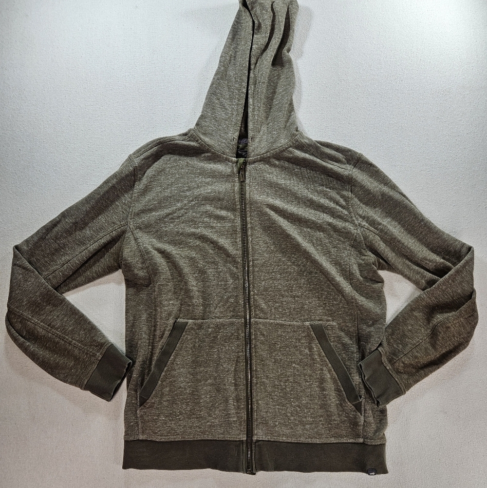 Toad & Co Hemp Blend Zip Hoodie Large Green